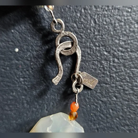 Agate Multi-Color Stone Necklace - Picture 7 of 8